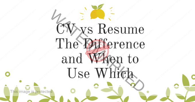 CV vs Resume The Difference and When to Use Which