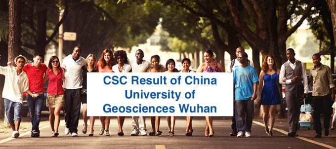 Résultat CSC de l'Université chinoise des géosciences de Wuhan