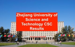 Zhejiang University of Science and Technology CSC-Ergebnisse 2019